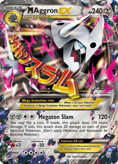 M Aggron EX XY - Primal Clash Pokemon card