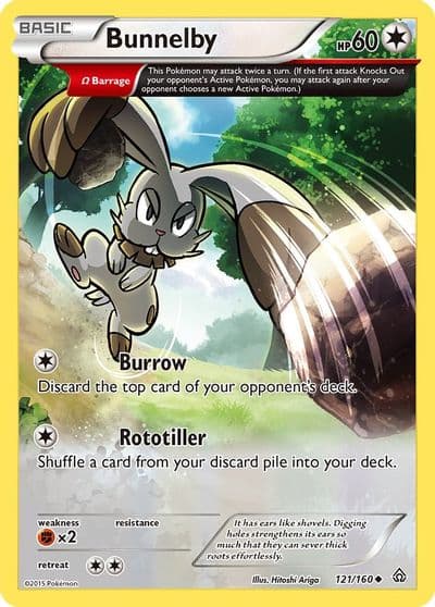 Bunnelby (Omega) XY - Primal Clash Pokemon card