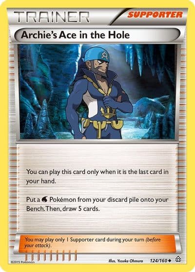 Archie's Ace in the Hole XY - Primal Clash Pokemon card