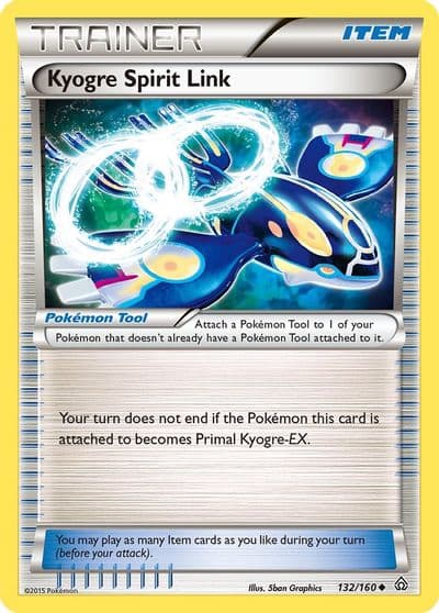 Kyogre Spirit Link XY - Primal Clash Pokemon card