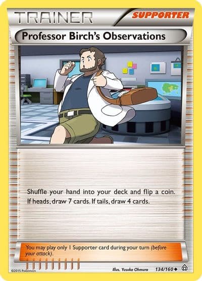 Professor Birch's Observations XY - Primal Clash Pokemon card
