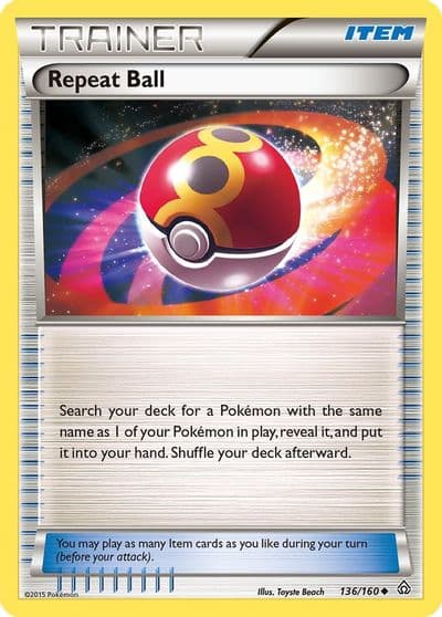 Repeat Ball XY - Primal Clash Pokemon card