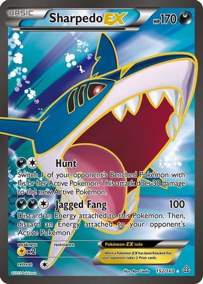 Sharpedo EX (152 Full Art) XY - Primal Clash Pokemon card