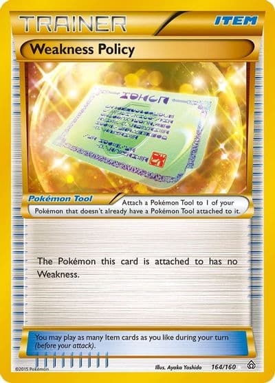 Weakness Policy (164 Secret Rare) XY - Primal Clash Pokemon card