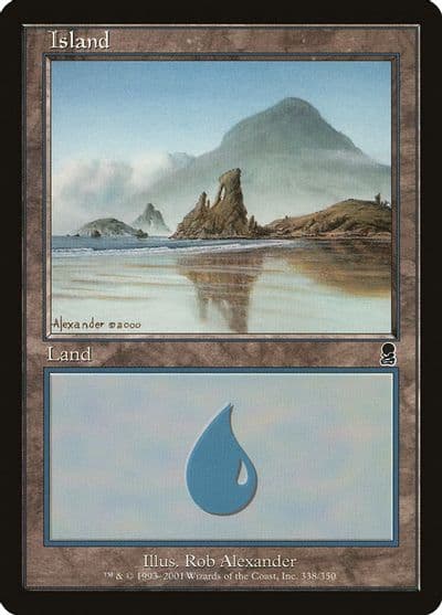Island 338 Odyssey Magic card