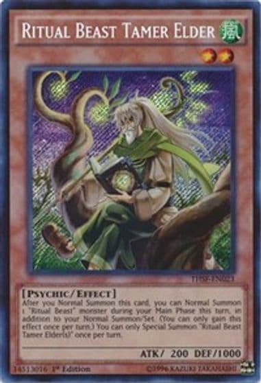 Ritual Beast Tamer Elder The Secret Forces Yu-Gi-Oh! card