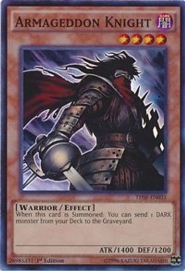 Armageddon Knight The Secret Forces Yu-Gi-Oh! card