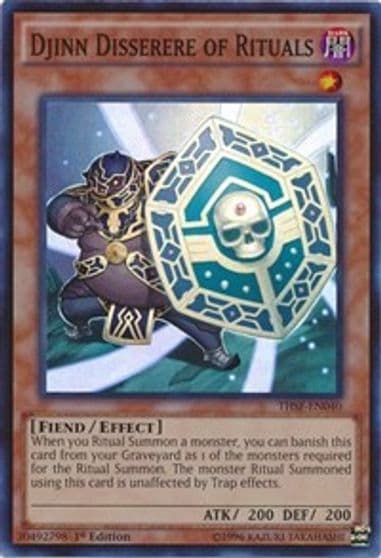 Djinn Disserere of Rituals The Secret Forces Yu-Gi-Oh! card