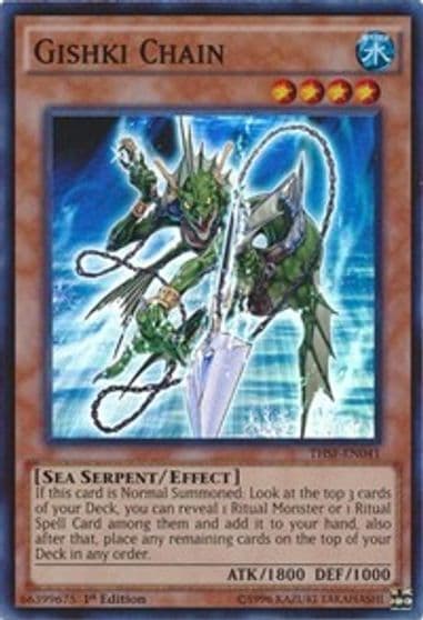 Gishki Chain The Secret Forces Yu-Gi-Oh! card