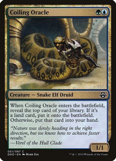 Coiling Oracle Duel Decks: Elspeth vs. Kiora Magic card