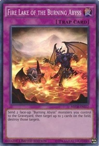 Fire Lake of the Burning Abyss SE The New Challengers Yu-Gi-Oh! card