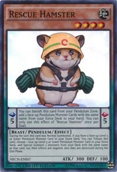 Rescue Hamster SE The New Challengers Yu-Gi-Oh! card