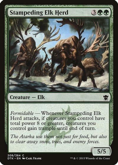 Stampeding Elk Herd Dragons of Tarkir Magic card
