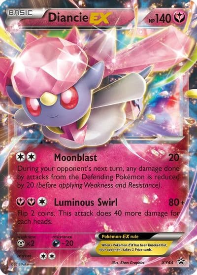 Diancie EX - XY43 XY Promos Pokemon card