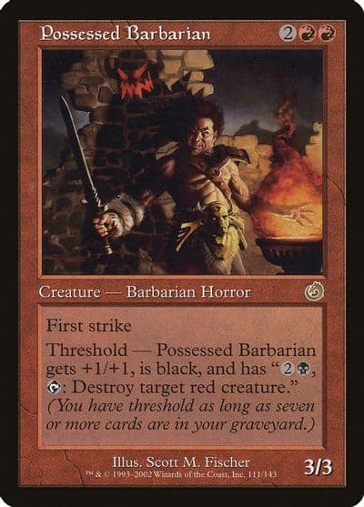 Possessed Barbarian Torment Magic card