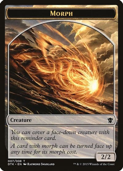 Morph Token Dragons of Tarkir Magic card
