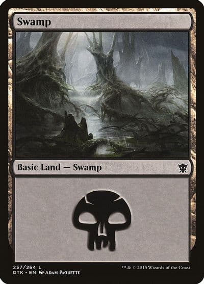Swamp 257 Dragons of Tarkir Magic card