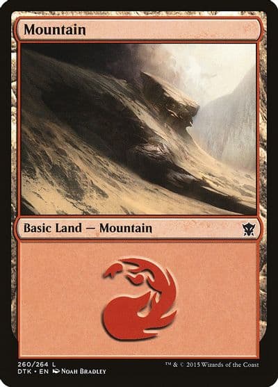 Mountain 260 Dragons of Tarkir Magic card