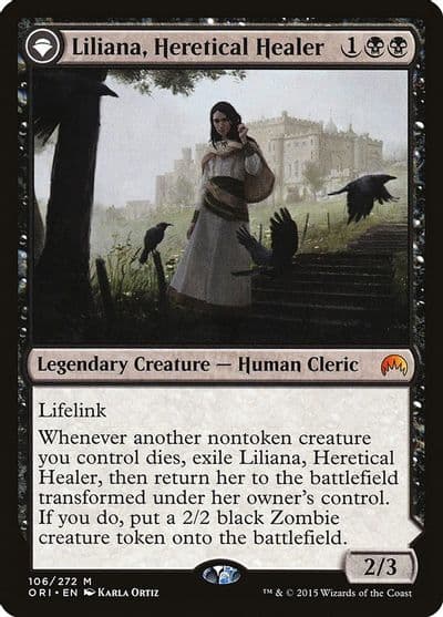 Liliana Heretical Healer Magic Origins Magic card