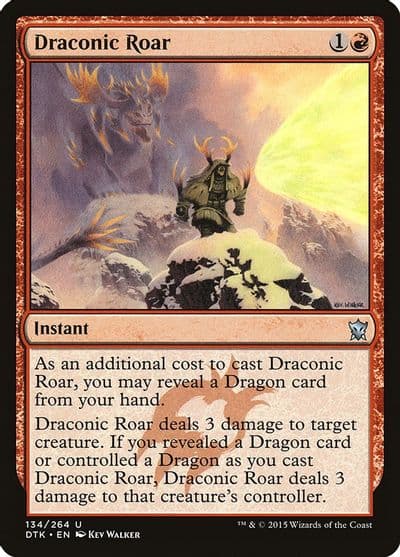 Draconic Roar Dragons of Tarkir Magic card