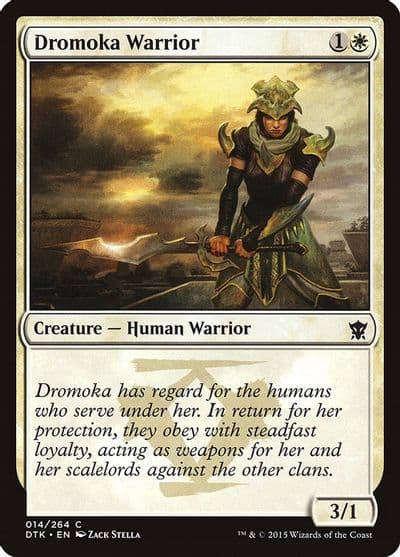 Dromoka Warrior Dragons of Tarkir Magic card
