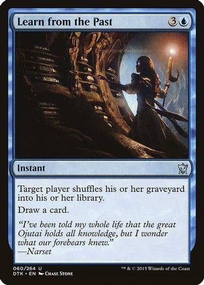Learn from the Past Dragons of Tarkir Magic card