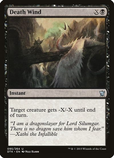 Death Wind Dragons of Tarkir Magic card