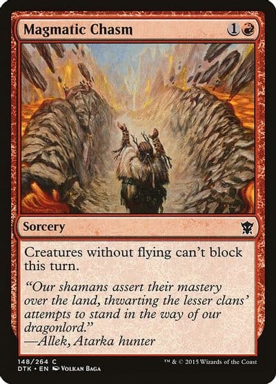 Magmatic Chasm Dragons of Tarkir Magic card