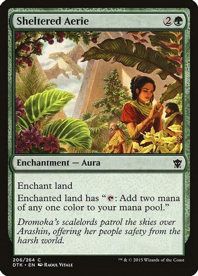 Sheltered Aerie Dragons of Tarkir Magic card