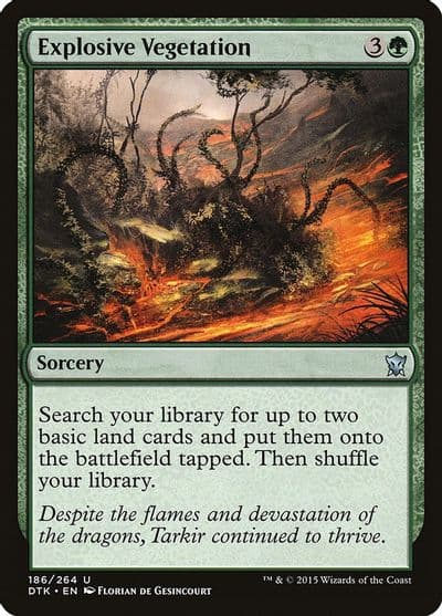 Explosive Vegetation Dragons of Tarkir Magic card