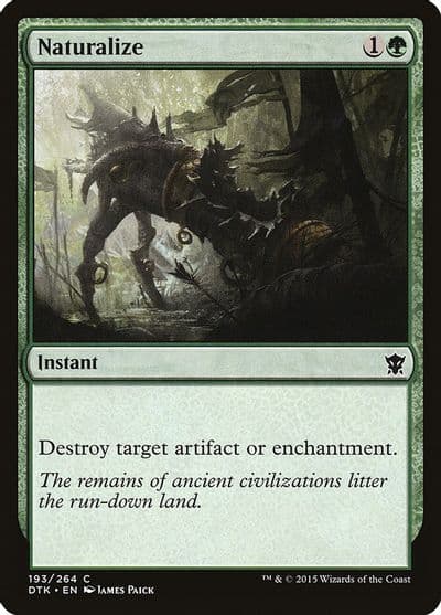 Naturalize Dragons of Tarkir Magic card