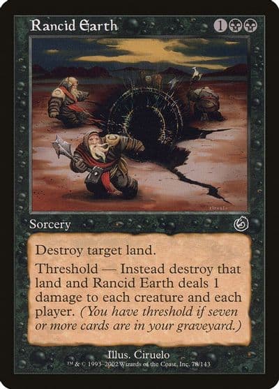 Rancid Earth Torment Magic card
