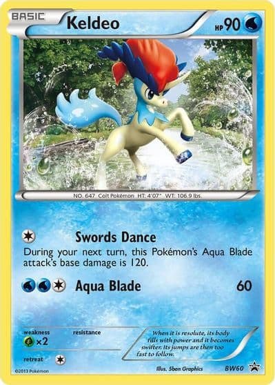 Keldeo - BW60 Black and White Promos Pokemon card