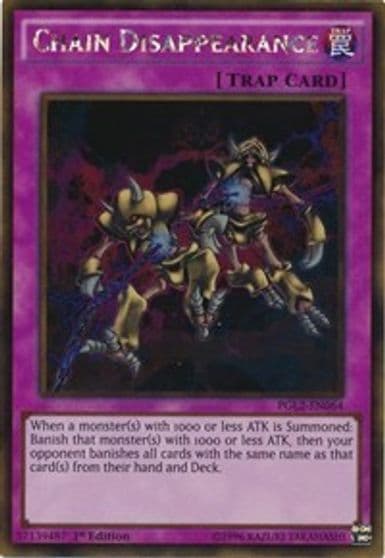 Chain Disappearance Premium Gold: Return of the Bling Yu-Gi-Oh! card