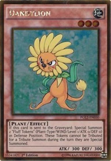 Dandylion Premium Gold: Return of the Bling Yu-Gi-Oh! card