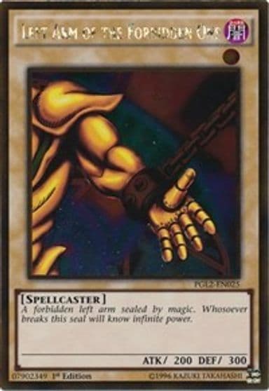 Left Arm of the Forbidden One Premium Gold: Return of the Bling Yu-Gi-Oh! card