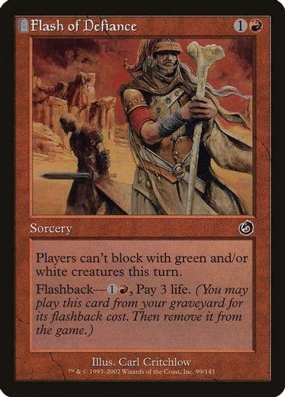 Flash of Defiance Torment Magic card