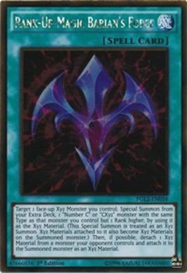 Rank Up Magic Barians Force Premium Gold: Return of the Bling Yu-Gi-Oh! card