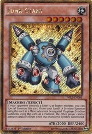 Junk Giant Premium Gold: Return of the Bling Yu-Gi-Oh! card