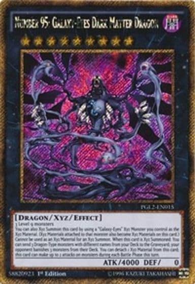 Number 95 Galaxy Eyes Dark Matter Dragon Premium Gold: Return of the Bling Yu-Gi-Oh! card