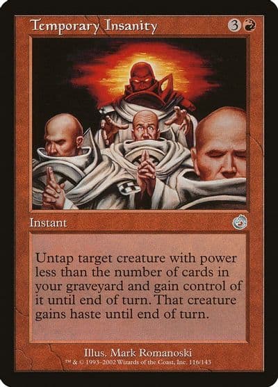 Temporary Insanity Torment Magic card