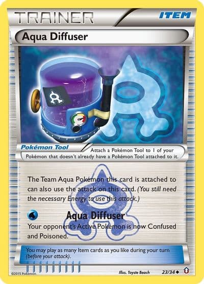 Aqua Diffuser Double Crisis Pokemon card