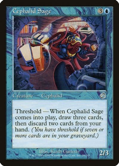 Cephalid Sage Torment Magic card