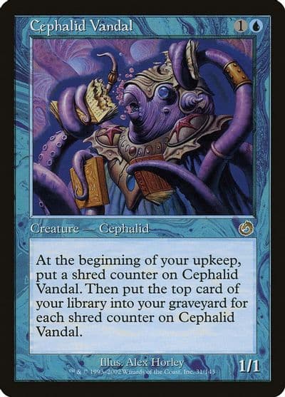Cephalid Vandal Torment Magic card