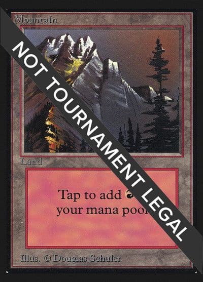 Mountain A CE Collector's Edition Magic card