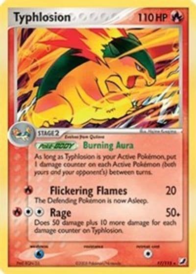 Typhlosion (EX Unseen Forces) Deck Exclusives Pokemon card