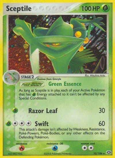Sceptile Emerald Pokemon card