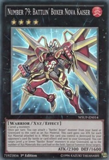 Number 79 Battlin Boxer Nova Kaiser World Superstars Yu-Gi-Oh! card
