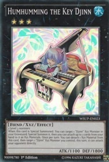 Humhumming the Key Djinn World Superstars Yu-Gi-Oh! card