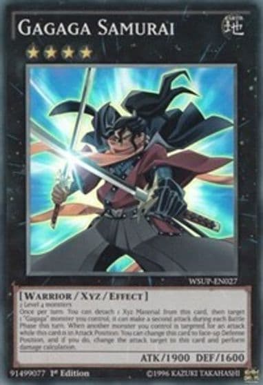 Gagaga Samurai World Superstars Yu-Gi-Oh! card